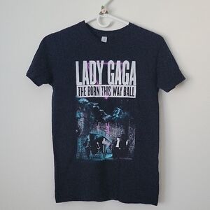 Lady Gaga Black Graphic concert Tour T-Shirt